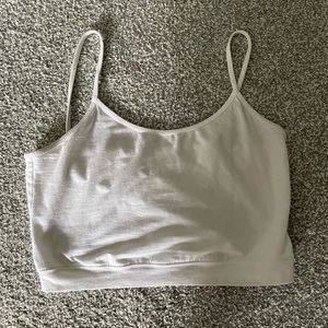 white crop cami